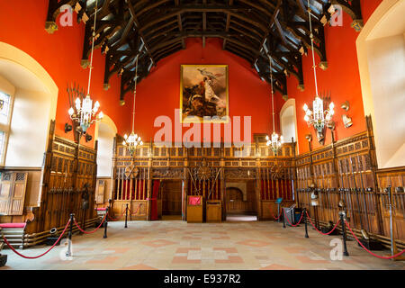 Il Castello di Edimburgo, Sala Grande Foto Stock