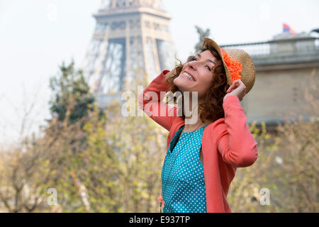 Ritratto di donna a Parigi Foto Stock