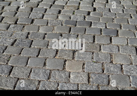 Grigio texture ciottoli di tiro da angolo rifiutata Foto Stock