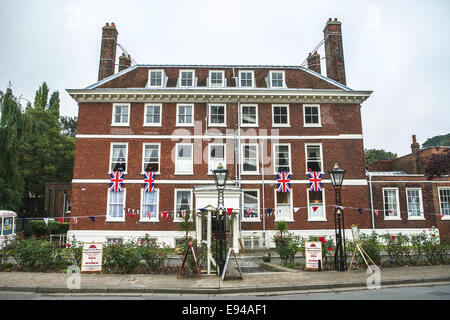 Signor Commissario's House, la Historic Dockyard, Chatham, Kent, Inghilterra, Regno Unito. Questo è il più antico sopravvissuto costruzione navale in Inghilterra. Foto Stock