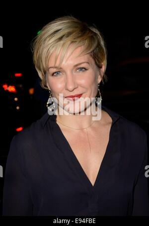 New York, NY, STATI UNITI D'AMERICA. Xviii oct, 2014. Amy Carlson di presenze per il blu di prodotti ematici a seconda annua PaleyFest New York TV Festival della ventola, il Paley Centre for Media, New York, NY Ottobre 18, 2014. Credito: Derek Storm/Everett raccolta/Alamy Live News Foto Stock