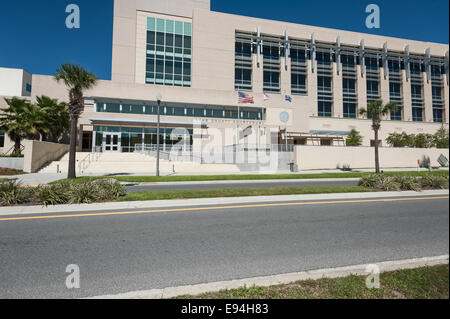 Lake County Courthouse situato in Tavares, Florida, Stati Uniti Foto Stock