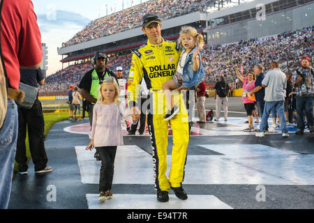 11 ott. 2014 - Concord, North Carolina, Stati Uniti - Concord, NC - 11 OTT 2014: Sprint Cup driver della serie Matt Kenseth (20) durante la Bank of America 500 a Charlotte Motor Speedway in concordia, NC. (Credito Immagine: © Andy Martin Jr./ZUMA filo) Foto Stock