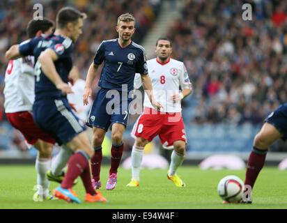 Glasgow, Regno Unito. Undicesimo oct, 2014. James Morrison della Scozia - Euro 2016 Qualifiche - Scozia vs Georgia - Ibrox Stadium - Glasgow - Scozia - 11 Ottobre 2014 - © Simone Bellis/Sportimage/CSM/Alamy Live News Foto Stock