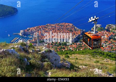 Seilbahn Dubrovnik - Dubrovnik teleferica 01 Foto Stock