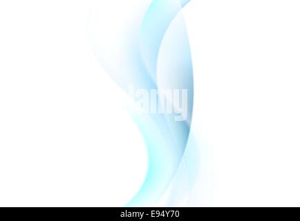 Onda Blu sfondo astratto. Il design del vettore Foto Stock