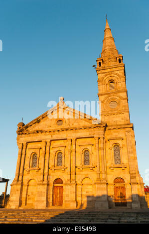 La cappella reale nell'ex Palazzo Reale Rova di Antananarivo nella luce della sera, la città alta e la Città Vecchia, Antananarivo Foto Stock