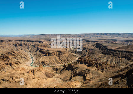 Il Fish River Canyon o Fischfluss Canyon, Namibia Foto Stock