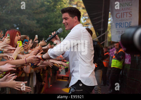 Tralee,l'Irlanda,15 agosto 2014,prese eseguire live presso la rosa di Tralee Festival,Tralee,County Kerry su 15 Agosto 2014 Foto Stock