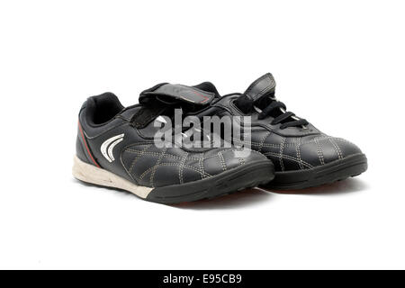 Clarks ragazzi/ragazze non graffiante dimensione 3 formatori nero allacciare Velcro Foto Stock