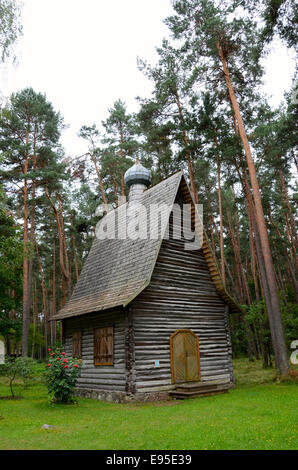 Tradizionale della chiesa ortodossa russa lettone etnografiche open air museum riga Foto Stock