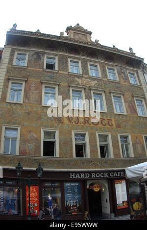 Praga - la città elegante, che riflette la sua posizione in campo politico e la storia culturale . Castelli, monumenti, musei, giardini & halls Foto Stock