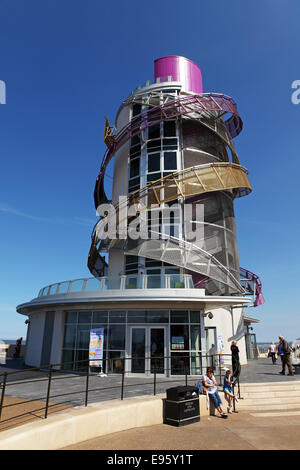 Il Redcar Beacon in Redcar, Regno Unito. Foto Stock