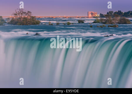 Cascate Horseshoe, parte del Niagara Falls, Ontario, Canada. Foto Stock