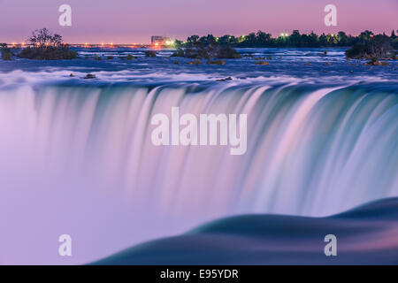 Cascate Horseshoe, parte del Niagara Falls, Ontario, Canada. Foto Stock