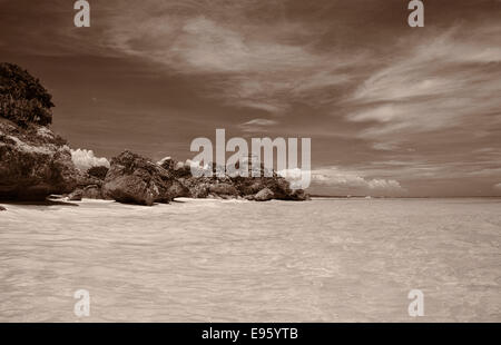 Tropical Carabian Beach Foto Stock