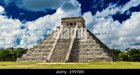 Chichen Itza la piramide principale di El Castillo Foto Stock