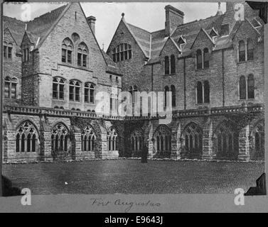 San Benedetto Abbey School, Fort Augustus, Scozia, ca. 1890s Foto Stock