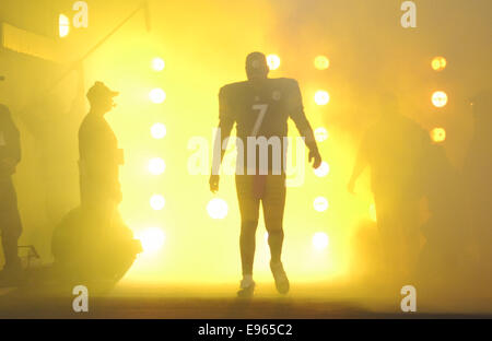 Pittsburgh, Stati Uniti d'America. Xx oct, 2014. Ben Roethlisberger #7 durante il Pittsburgh Steelers vs Houston Texans gioco in Pittsburgh, PA. Credito: Cal Sport Media/Alamy Live News Foto Stock