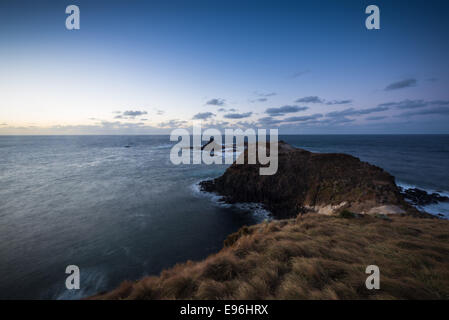 Pyramid Rock, Phillip Island all'alba Foto Stock