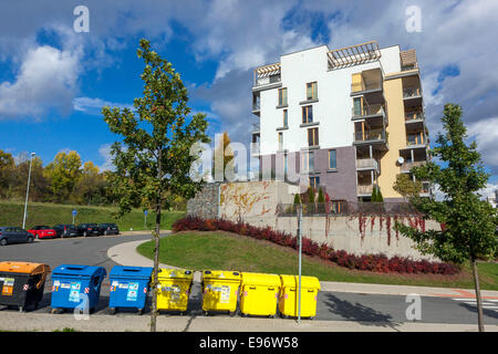 Appartamenti di nuova costruzione in zone residenziali Jarov, Praga, Repubblica Ceca Foto Stock