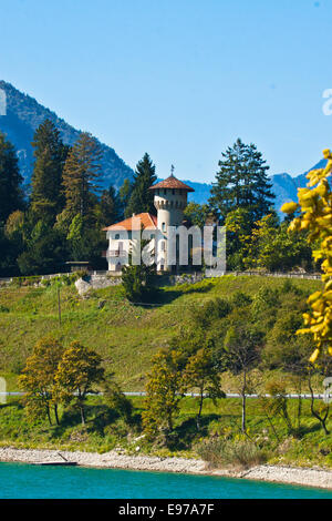 Lago di montagna Lago di Ledro Foto Stock