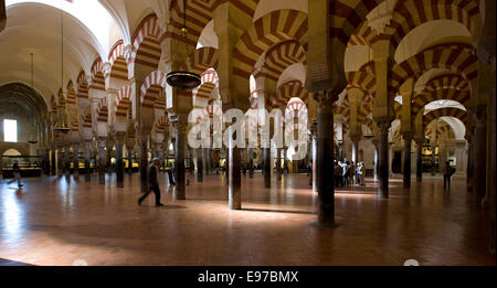 All'interno della Cattedrale Mezquita di Cordova Foto Stock