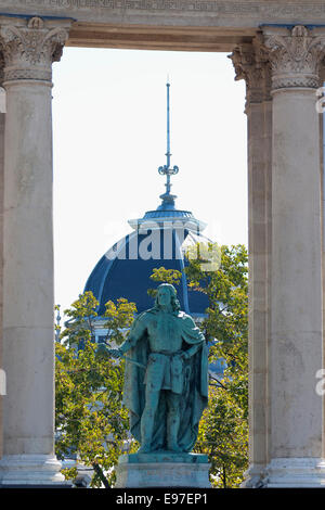 Piazza degli Eroi in Budapest Foto Stock