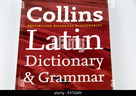 Collins Dizionario latino e grammatica. Foto Stock