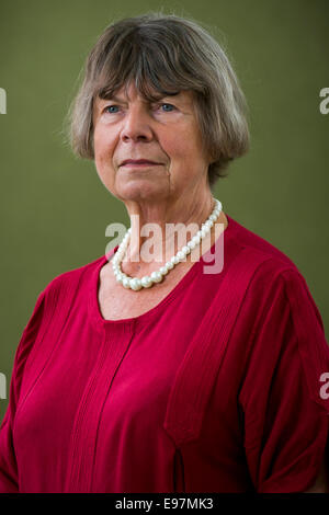 Romanziere inglese, biografo e critico, Dame Margaret Drabble, Lady Holroyd DBE FRSL, a Edinburgh Book Festival. Foto Stock