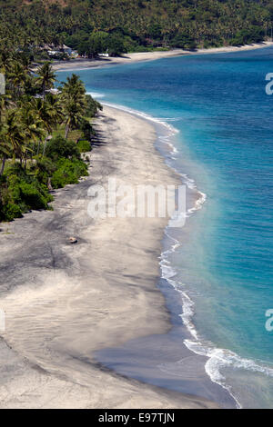 Mangsit Beach sulla costa settentrionale dell'Isola di Lombok Indonesia Foto Stock