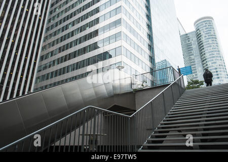 La Defense,Parigi,Francia,skyline,francese,architettura,moderna,edifici,design,in,questo,settore,affari, zona,della,città,capitale Foto Stock