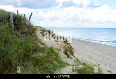 Utah Beach è una delle cinque spiagge dello sbarco in Normandia sbarchi il 6 giugno 1944, durante la Seconda Guerra Mondiale. U Foto Stock