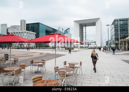 Globetrotter Cafe,ristorante a La Defense,Parigi,Francia Foto Stock