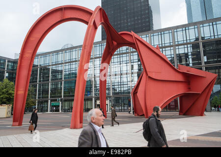 La Defense,Parigi,Francia,skyline,francese,architettura,moderna,edifici,design,in,questo,settore,affari, zona,della,città,capitale Foto Stock