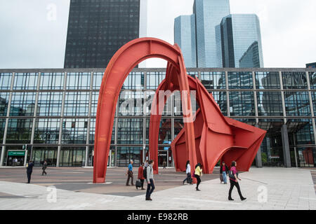 La Defense,Parigi,Francia,skyline,francese,architettura,moderna,edifici,design,in,questo,settore,affari, zona,della,città,capitale Foto Stock