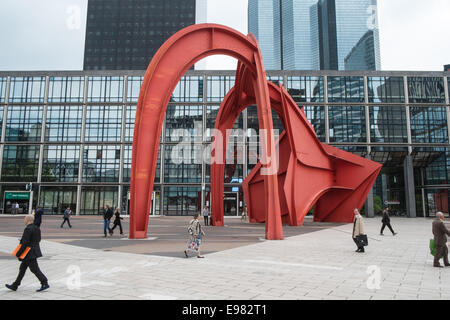 La Defense,Parigi,Francia,skyline,francese,architettura,moderna,edifici,design,in,questo,settore,affari, zona,della,città,capitale Foto Stock