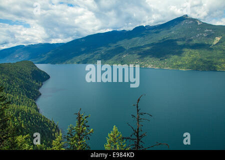 Lago Slocan, Slocan Valley, West Kootenay, British Columbia, Canada Foto Stock