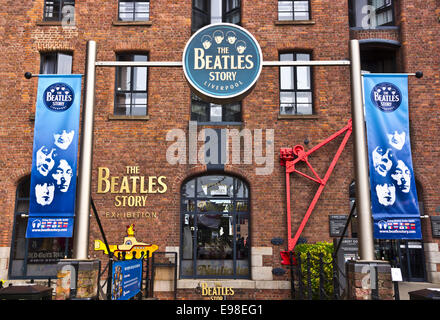 Il Beatles Story è una attrazione turistica dedicata agli anni sessanta del gruppo rock The Beatles in Liverpool. Foto Stock