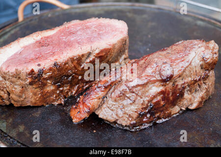 Picanha sulla griglia. Laveno, Varese. Italia Foto Stock