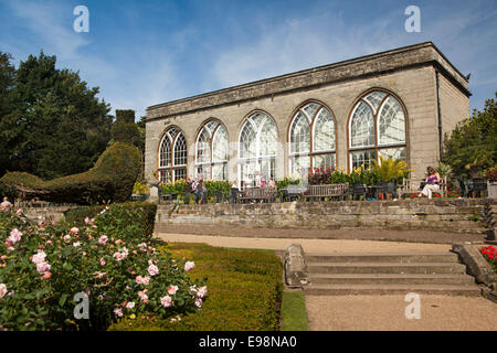 Regno Unito, Inghilterra, Warwickshire, Warwick Castle Gardens, Aranciera Foto Stock