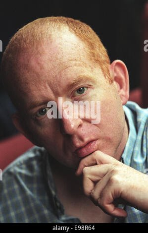 Alan McGee della creazione dei record, l'uomo che ha firmato Primal Scream e oasi, a Glasgow in Scozia Foto Stock