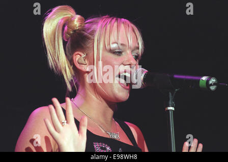 Spice Girls in concerto a Glasgow SECC, a Glasgow in Scozia, nel 1998. Foto Stock