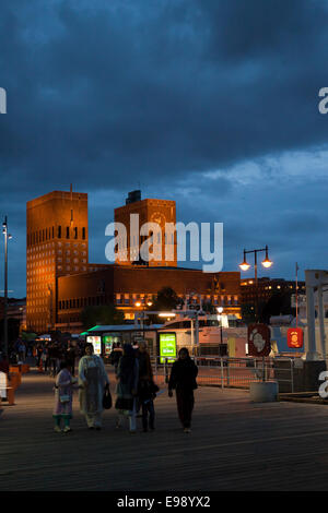 Il municipio. Oslo, Ostlandet. Norvegia Foto Stock