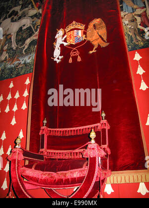 Del trono della Regina del Castello di Stirling Foto Stock