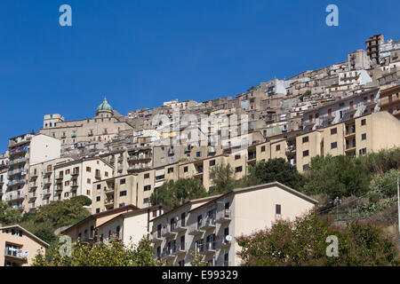 Gangi vista villaggio Foto Stock