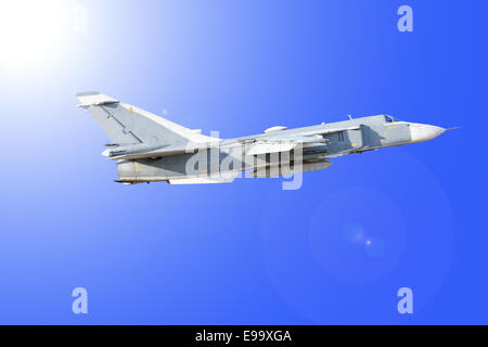 Jet militare bomber Su-24 Foto Stock