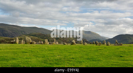 Castlerigg Stone Circle Near Keswick Foto Stock