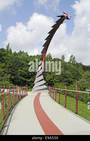 Bridge, miniera Hoheward heap, Herten, Germania Foto Stock