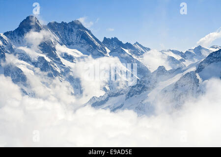 Alpi Jungfraujoch paesaggio di montagna Foto Stock